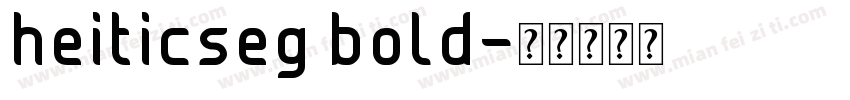 heiticseg bold字体转换